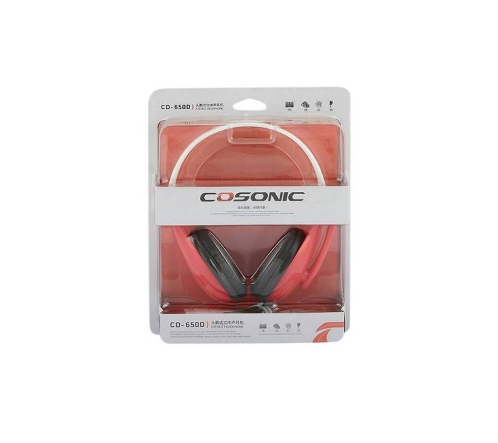Cosonic CD-650D headphones - Red