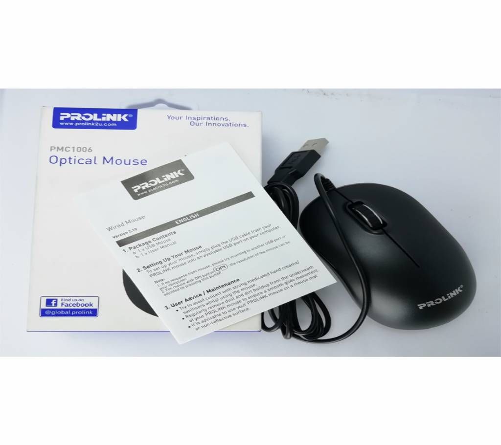 MOUSE PROLINK USB OPTICAL PMC-1006