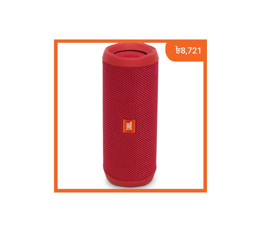 BL Flip 4 Waterproof Portable Bluetooth Speaker - Red 