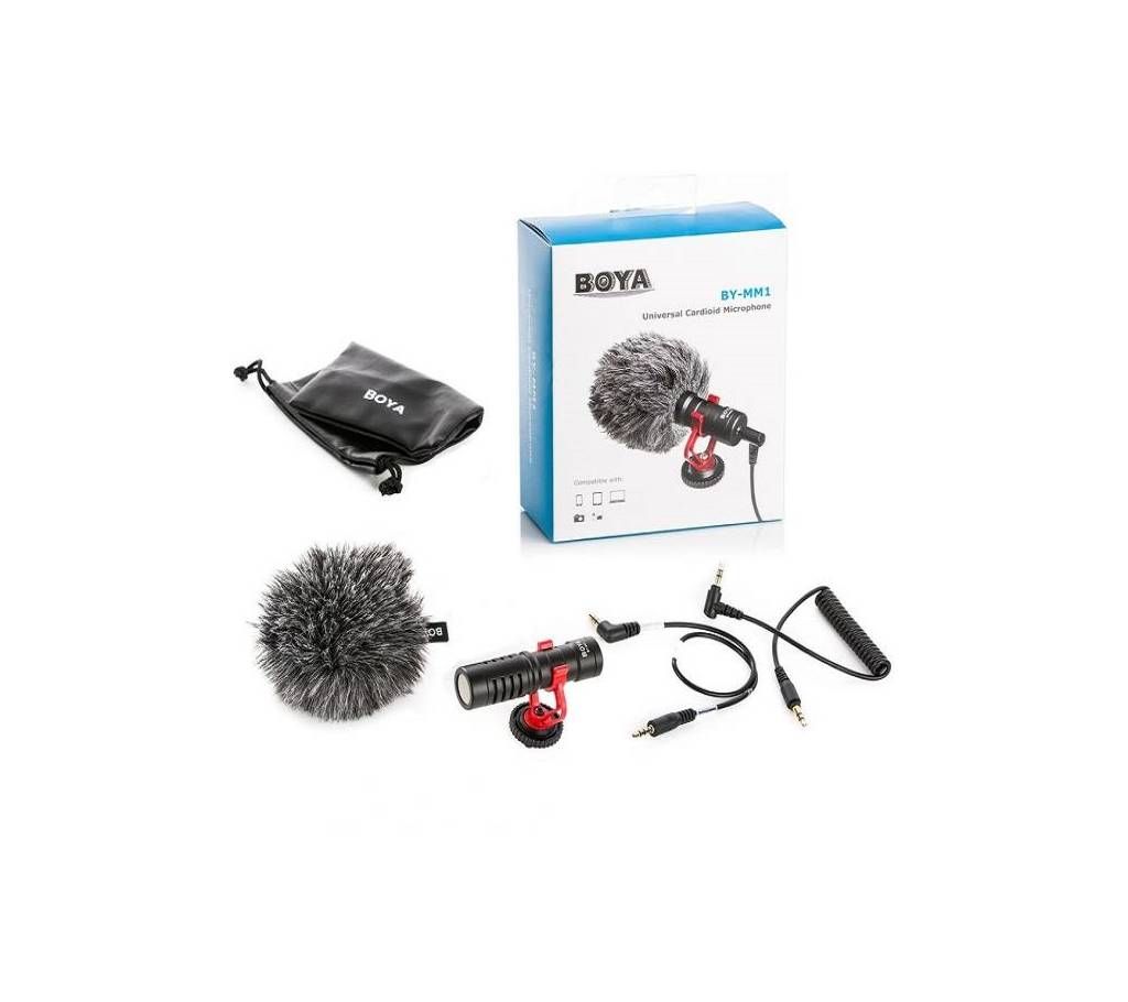 Microphone For Smartphone, PC And DSLR- (BOYA BY-MM1)