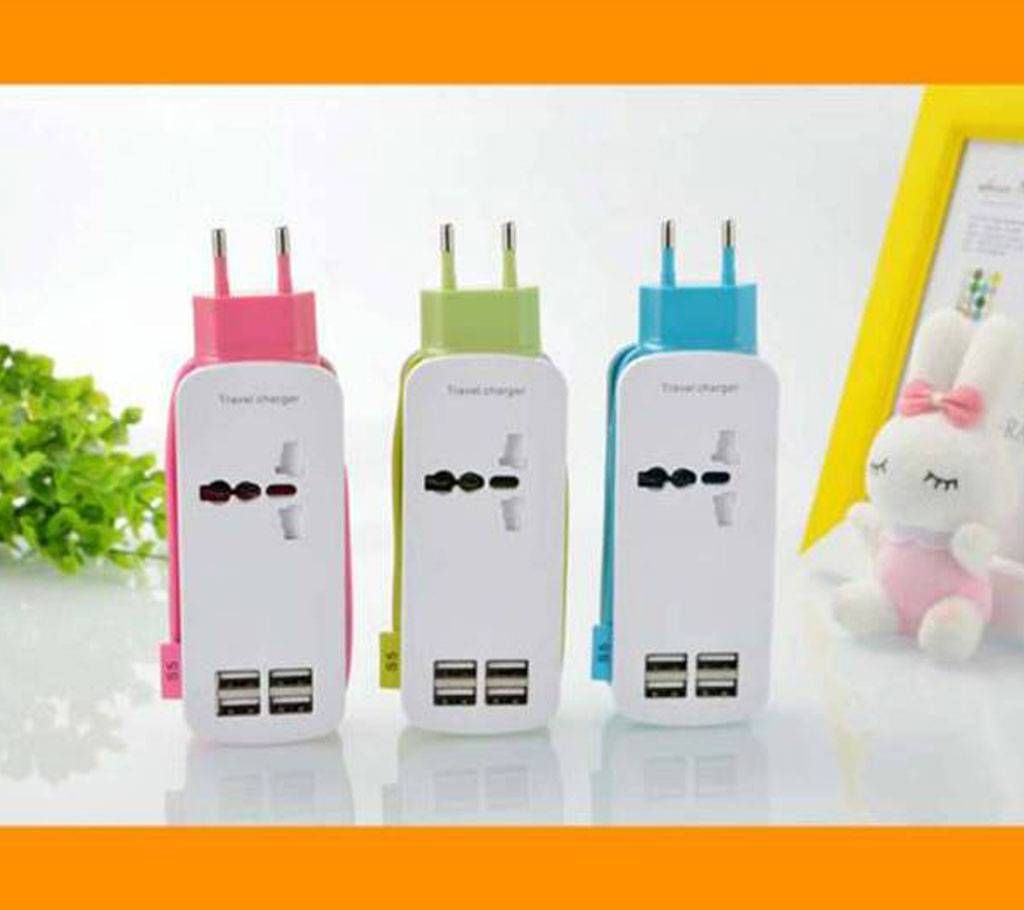 5 in 1 four USB plug socket 1 pc 