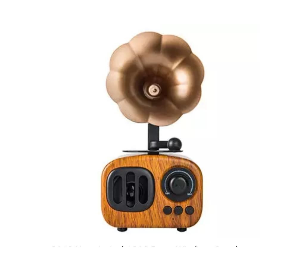 AS90 Vintage Bluetooth Speaker Phonograph Gramophone Shape Design Music Player