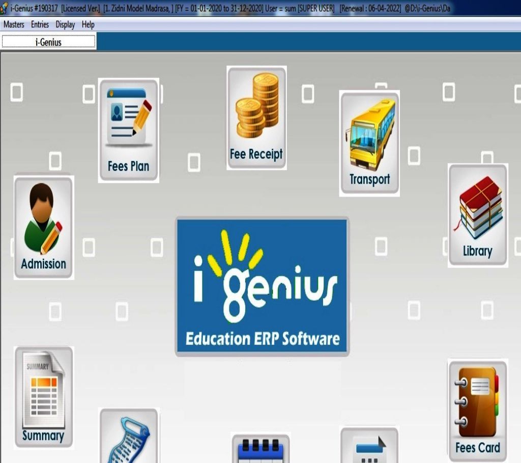i-Genius School Management ERP Software Lifetime Used
