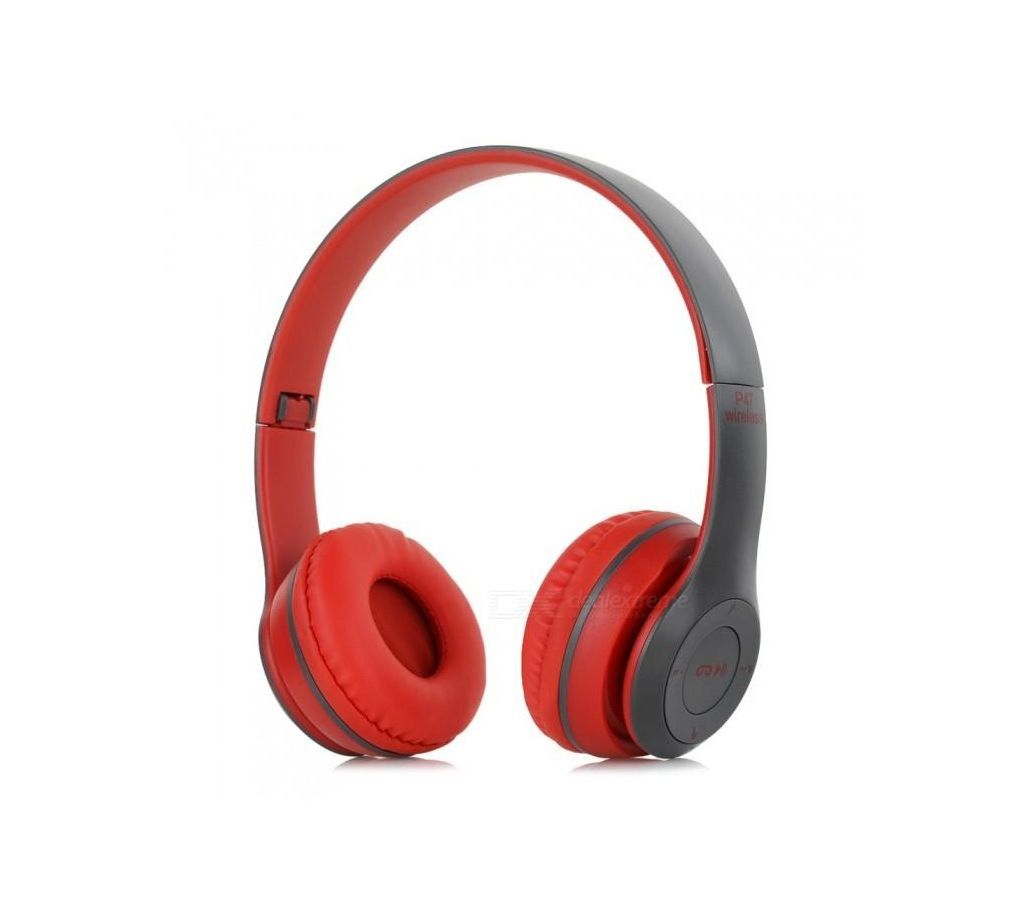 Wireless Bluetooth Headphone P47 - Red (Copy)