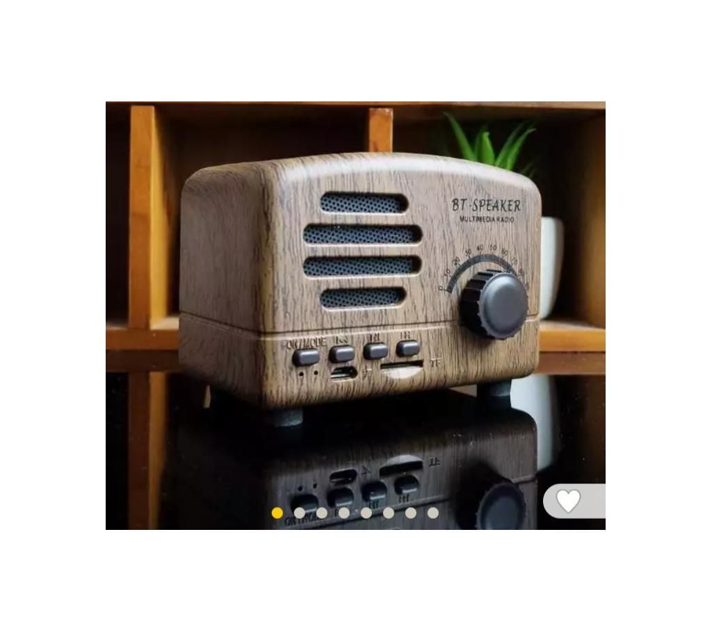 Retro Bluetooth Speakers Radio Card Subwoofer Creative Gifts Antique Small Audio Bt01