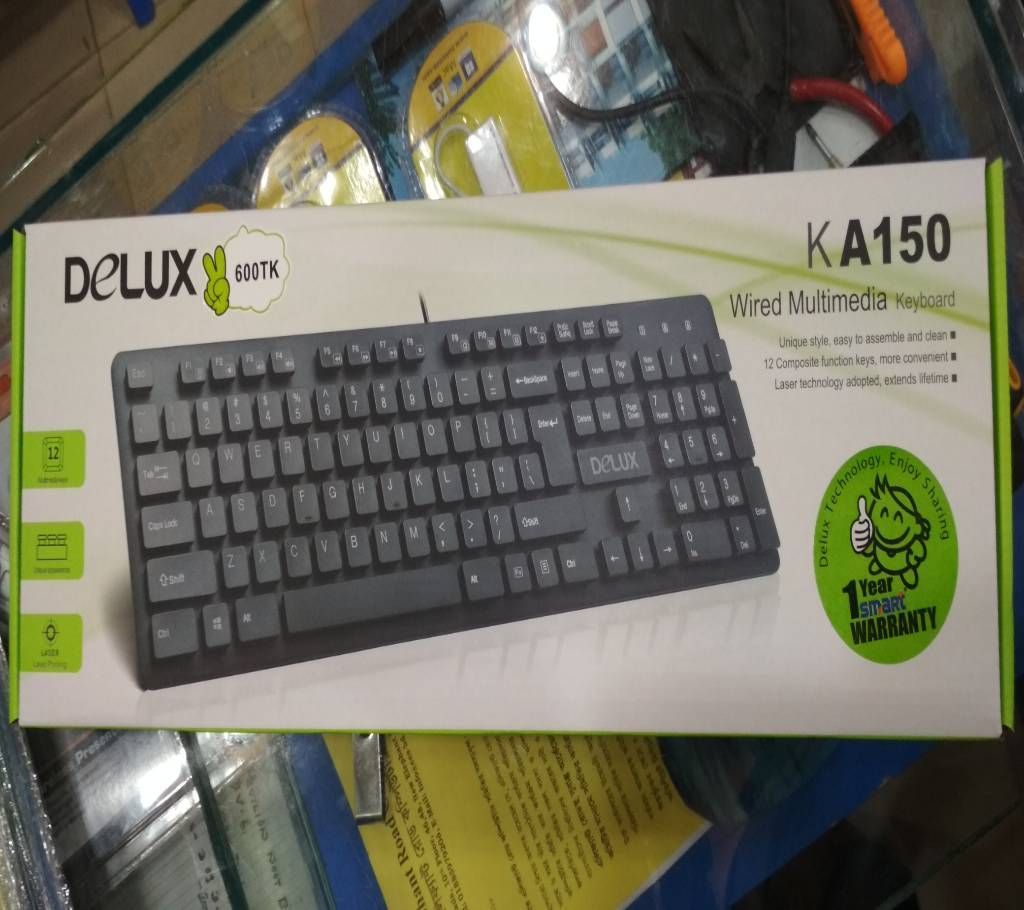 Delux multimedia key-board - KA150 - Black