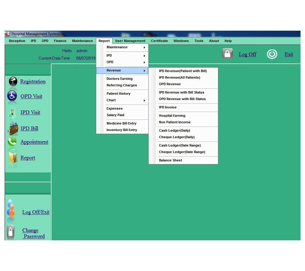 Alosan Hospital Management System Software Lifetime Used
