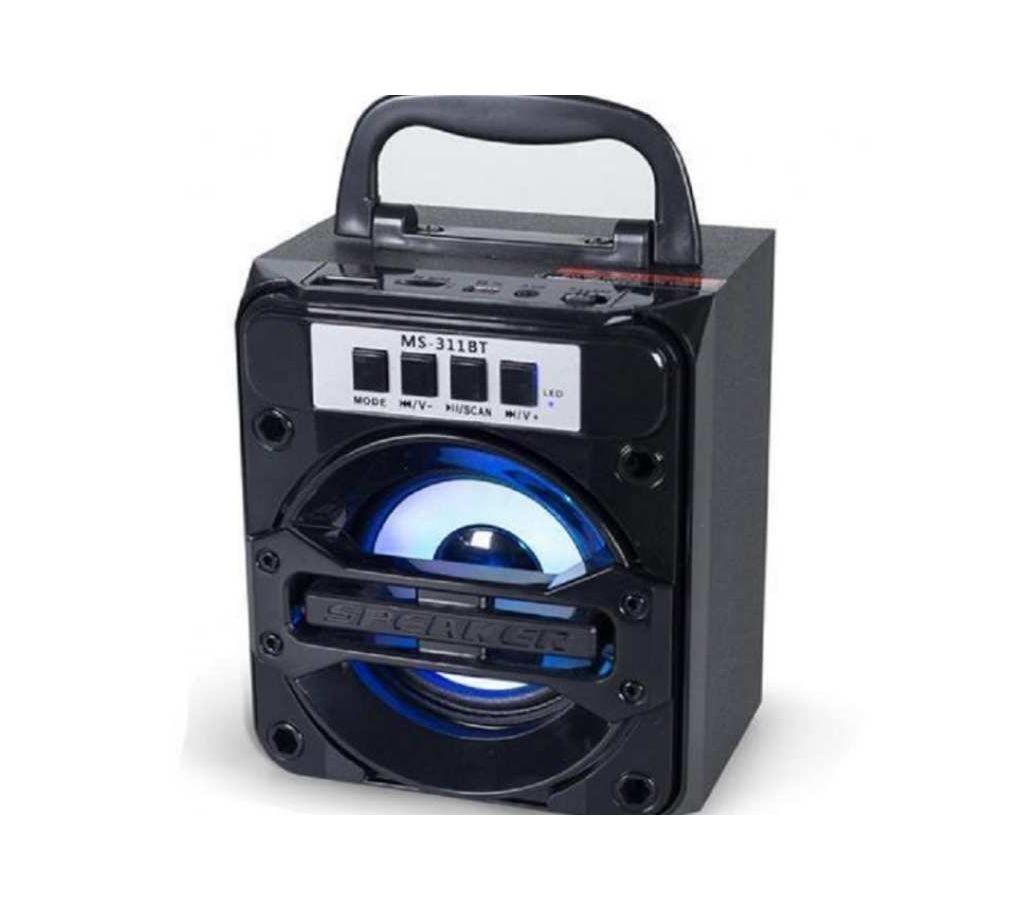 MS-311 Portable Wireless BT Mobile Multimedia Speaker Music Player - Black