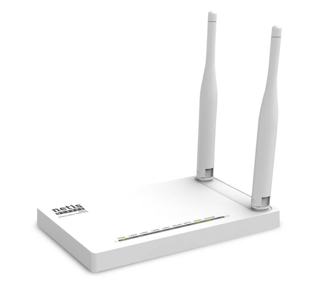 Netis 300 Mbps Wireless N ADSL+Modem Router DL4323