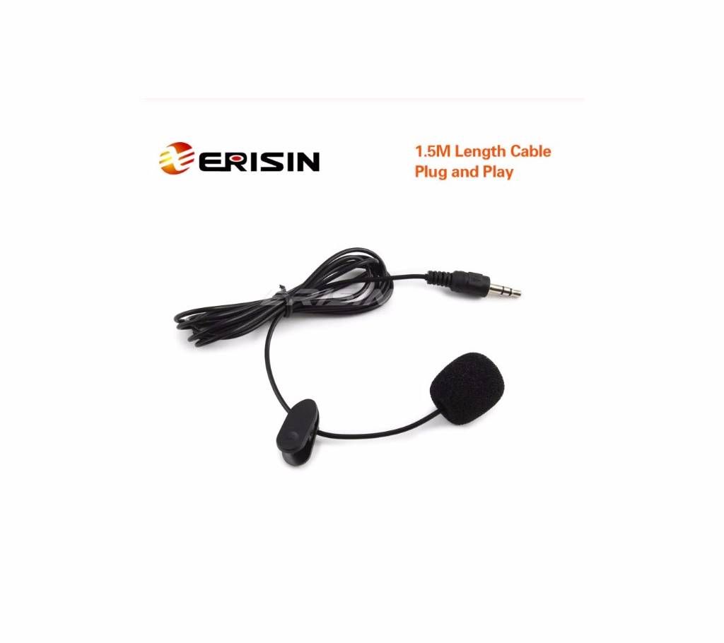 Erisin ES006 Mini 3.5mm External Microphone for Car DVD PC