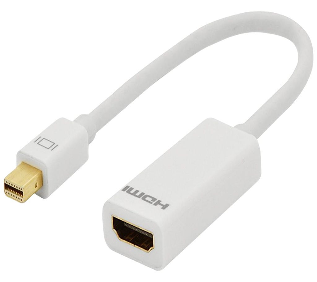 Mini Display Port To HDMI Cable Adapter Stable Transmission DP