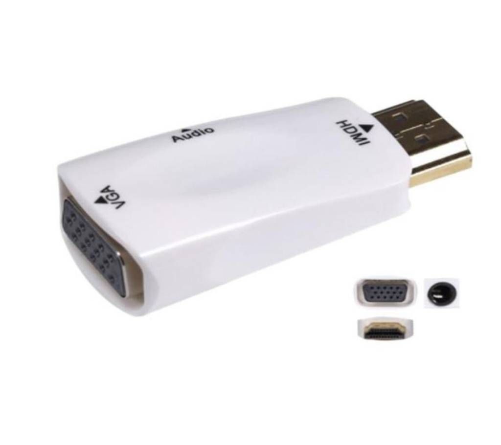 Mini HDMI 1.4 VGA Converter with 1280x1024 HDMI Output HDMI Male to VGA Female Converter MT-3004