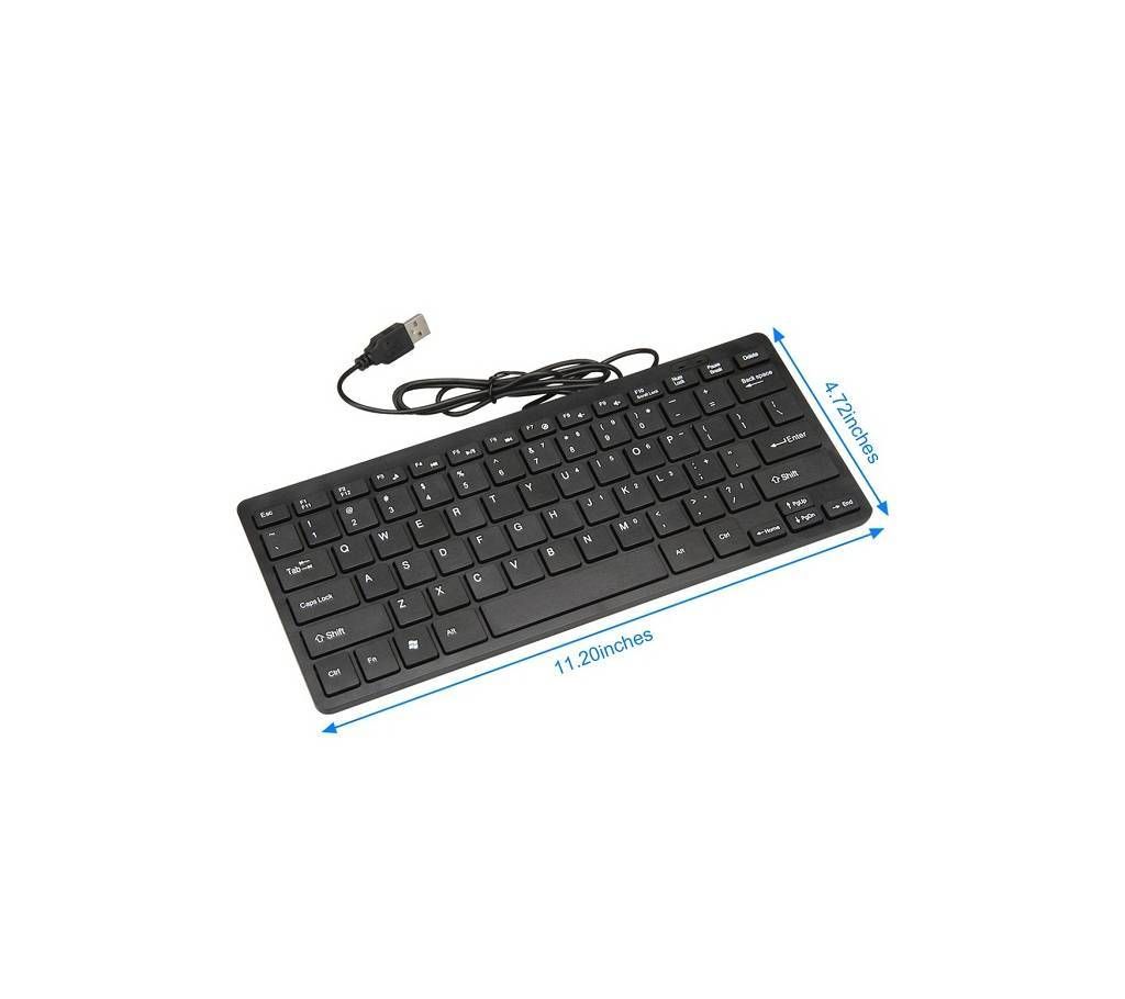 Slim usb mini multimedia key board 