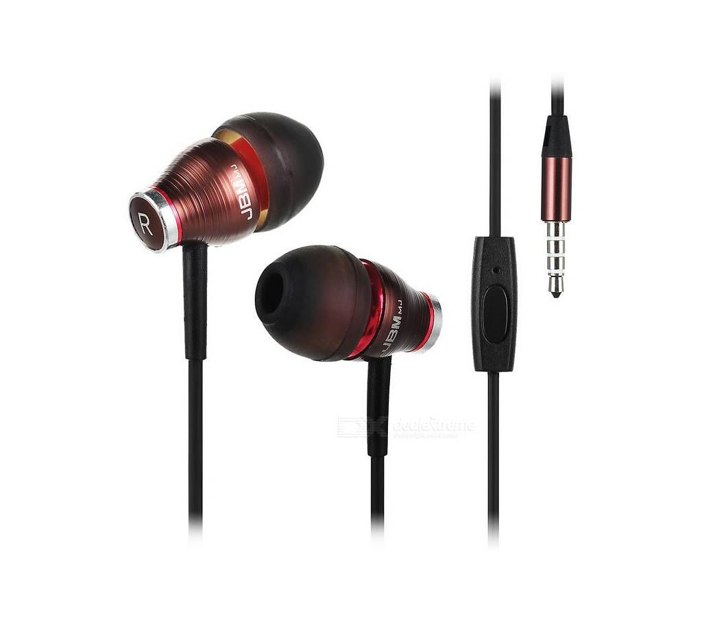 Original JBMMJ 8600 High Quality Metal In Ear Headphones In-ear Earphone mj8600 HiFi Headset Good Bass