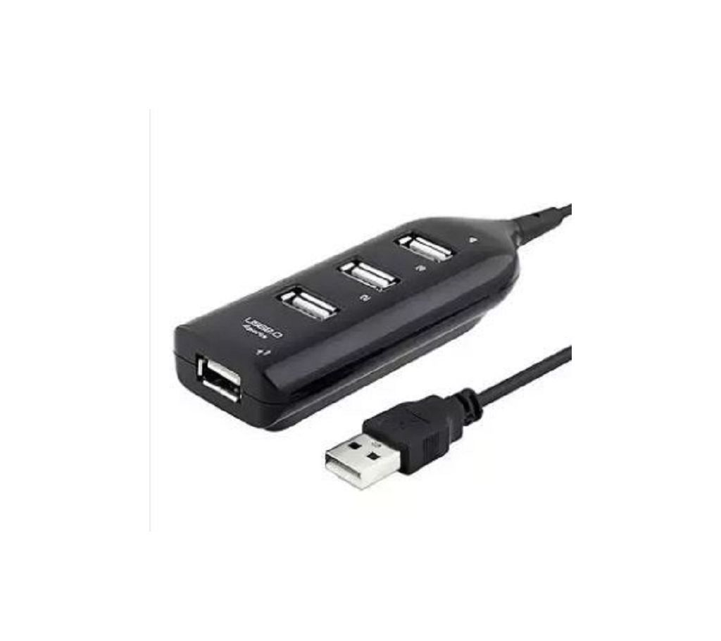 4 Port USB HUB  Black - GNG