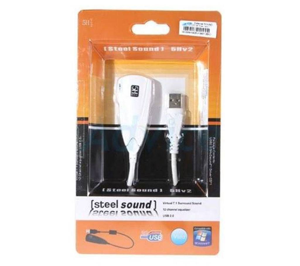 USB 5hv2 USB 7.1 12 Channel Sound Adapter 