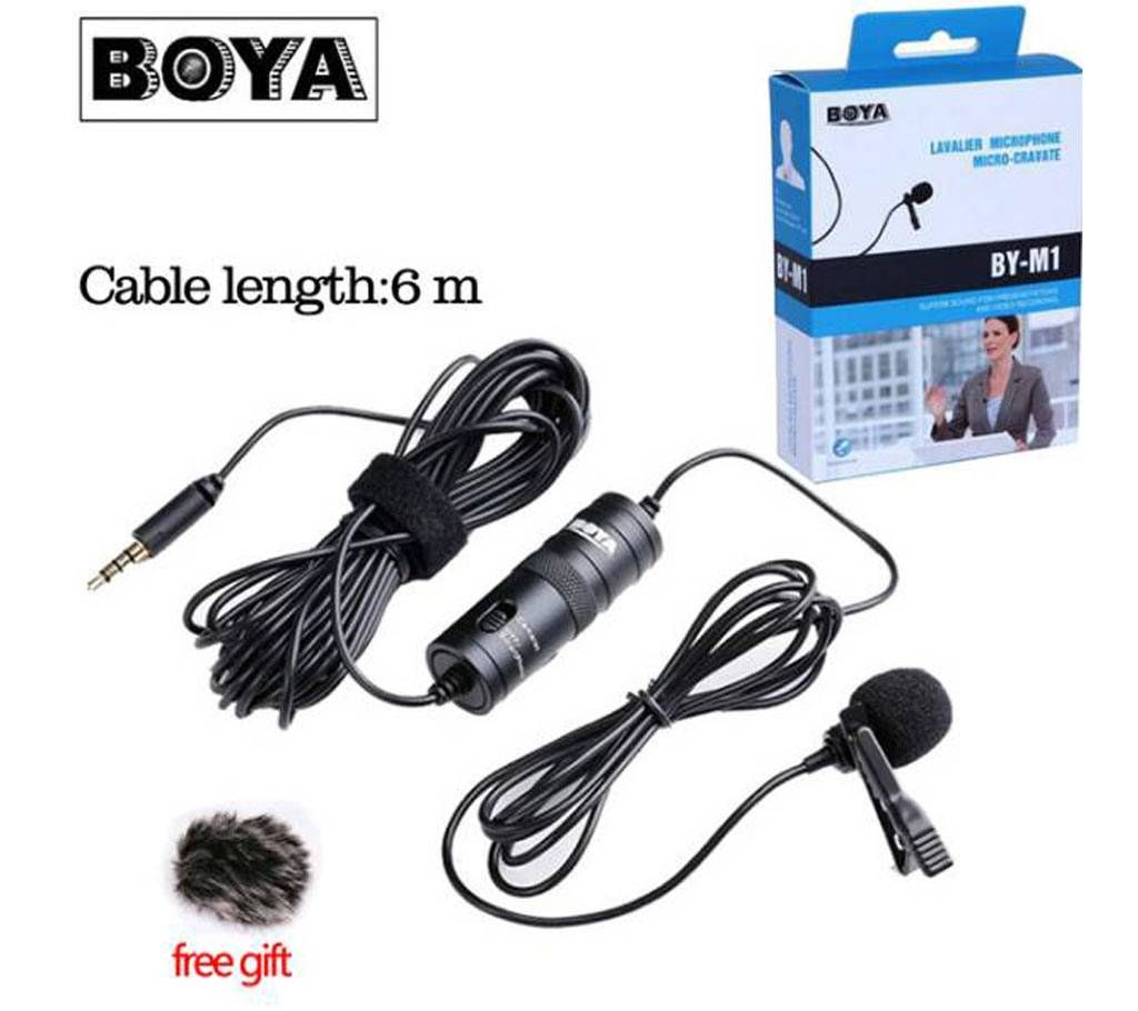 BOYA BY-M1 3.5 mm Lavalier Mic For PC
