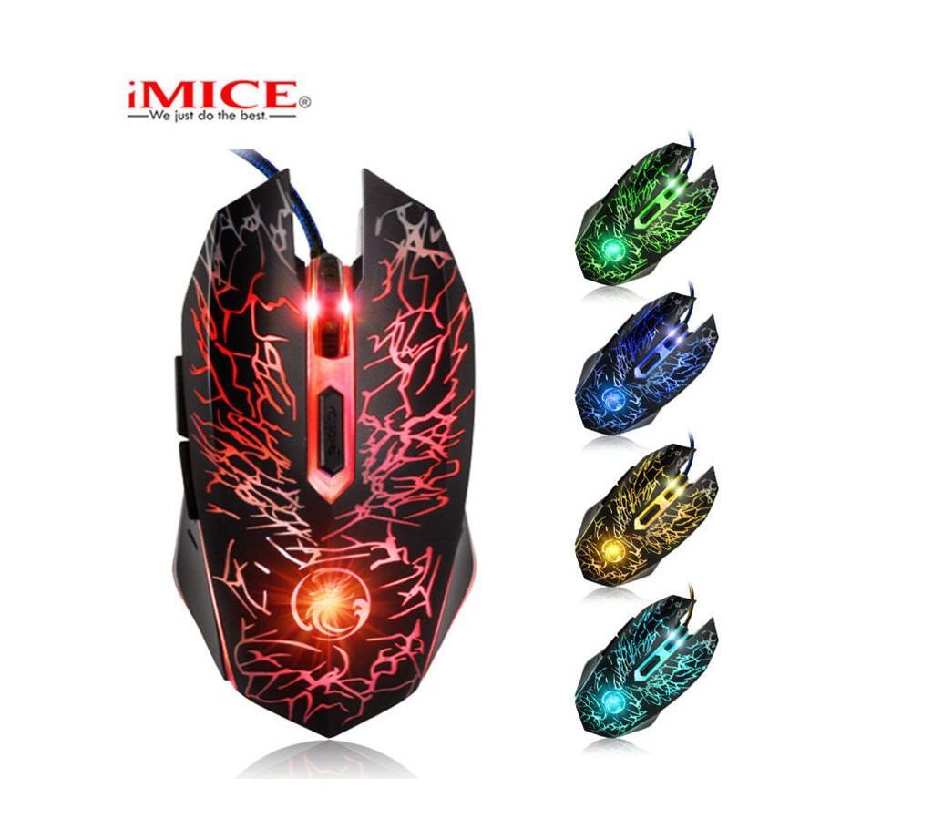 iMice X5 Professional Wired Gaming Mouse USB Optical Computer Mouse 6 Buttonss For DOTA 2 / CS GO/ LOL Gamer Laptops Desktops