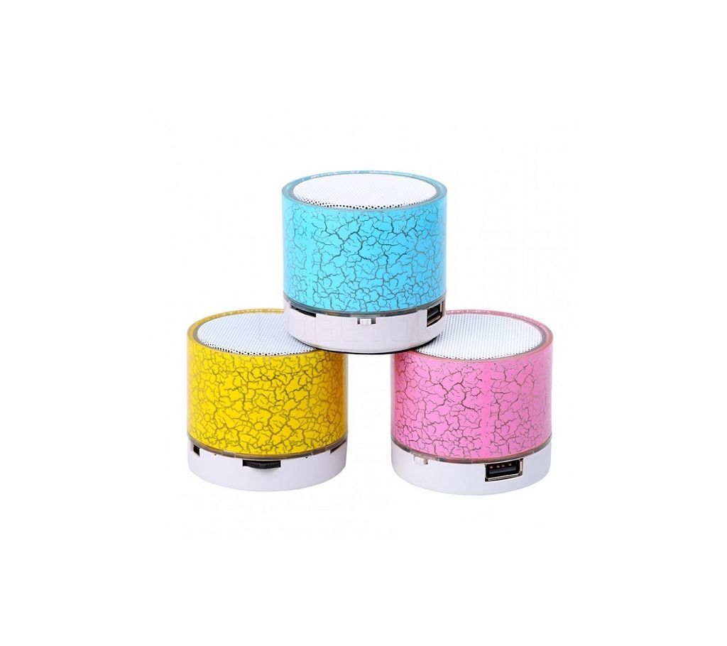LED Light Mini Bluetooth Speaker - Red-1Pcs