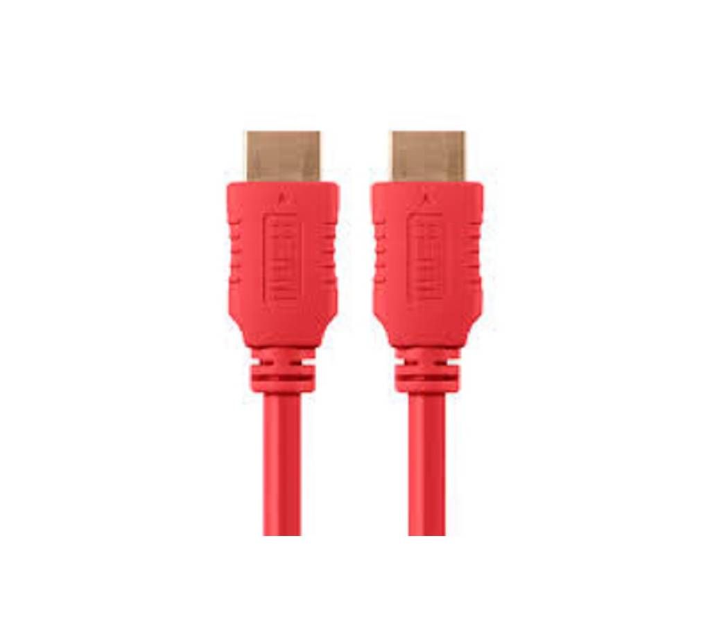 BLACK RED 3 METER HDMI PC Cable