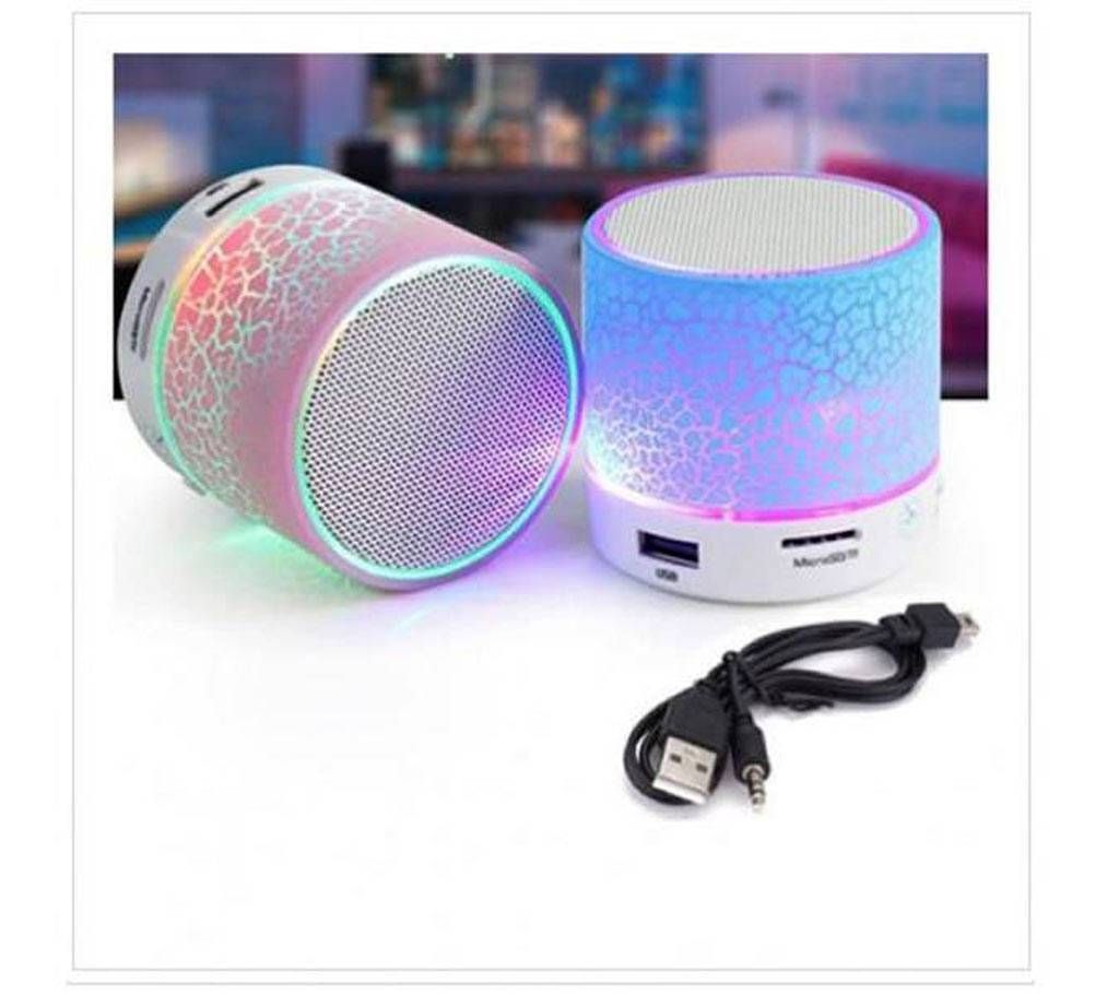 A9-Mini Bluetooth Speaker With LED Effect-Multicolour