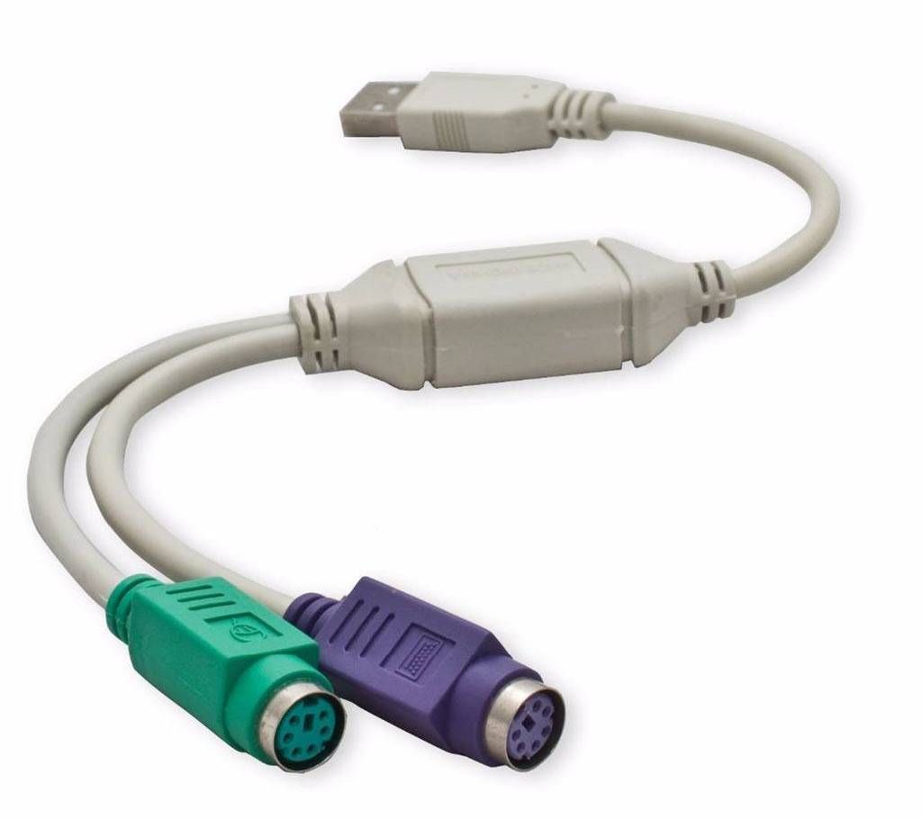USB to PS2 PS/2 Adapter Converter