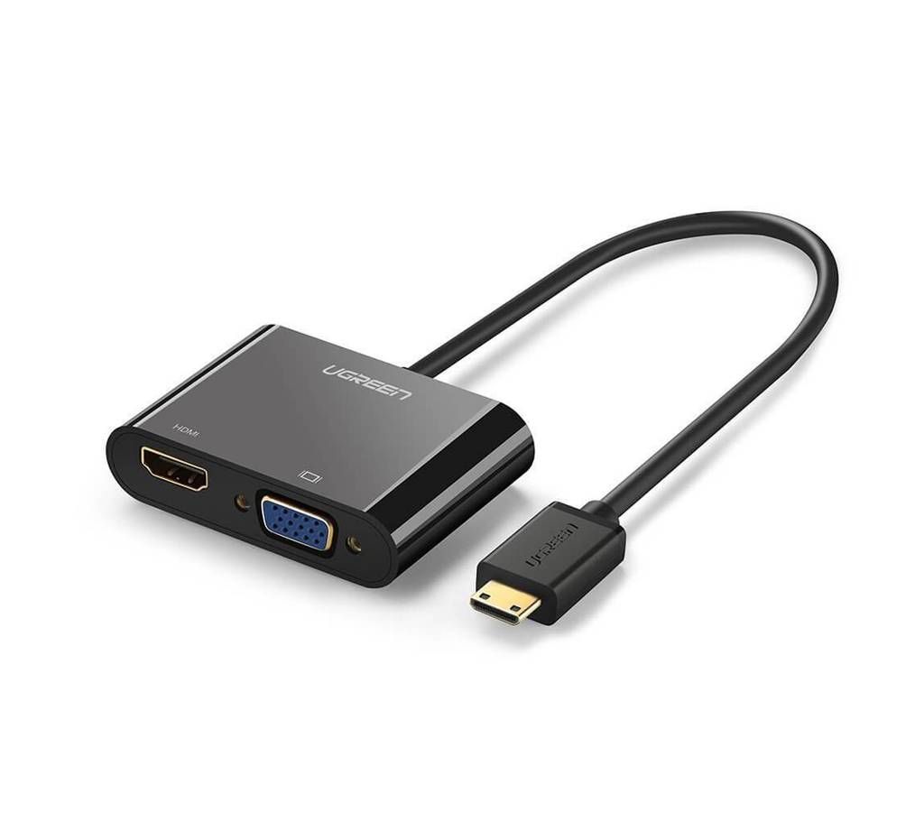 Mini HDMI to VGA+HDMI converter