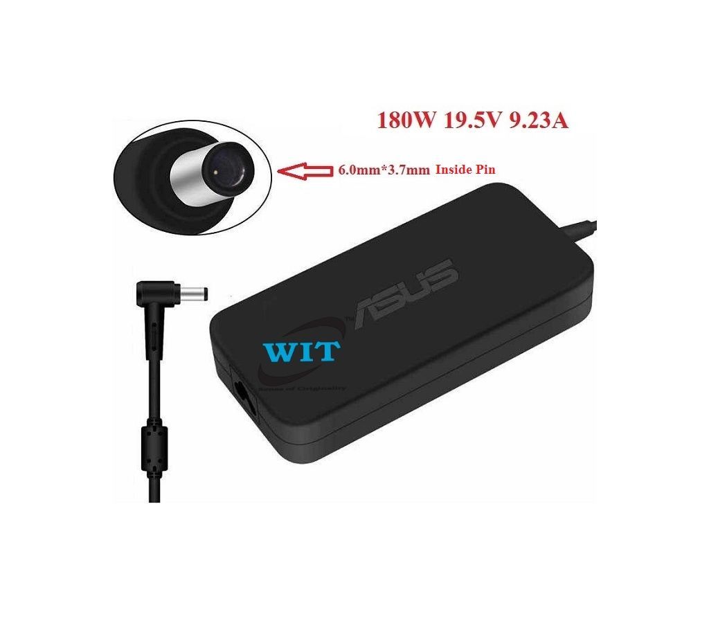 180W 19.5V 9.23A 6.0mm*3.7mm Original ASUS Laptop AC Adapter/Charger ( ASUS 180W Adapter ) ADP-180MB F A17-180P1A