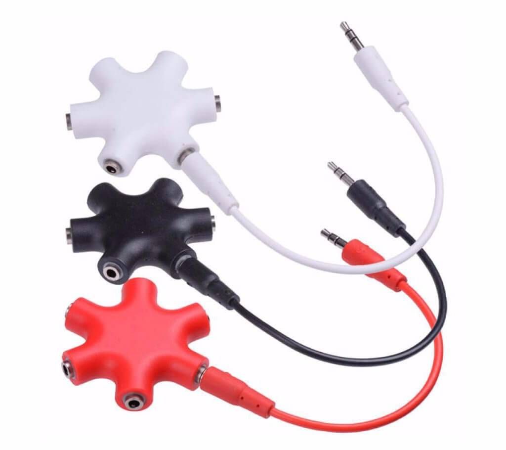 5-Way 3.5mm headphone splitter 1 pc 