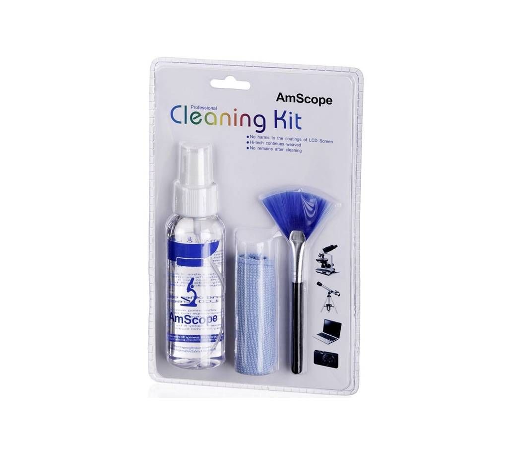 3 in 1 LCD Screen Cleaner Kit with Spray, Cloth