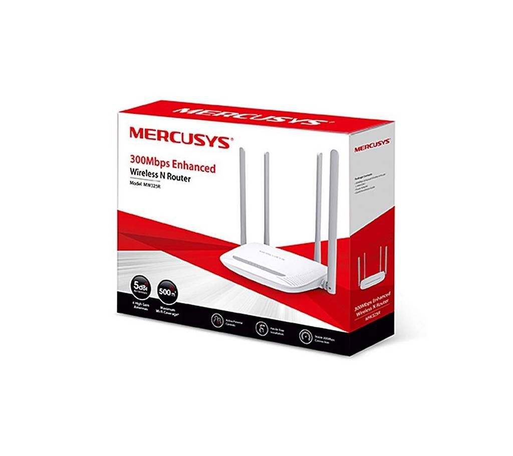 Mercusys Router Wi-Fi/Wireless-300Mbps (4 antennae)