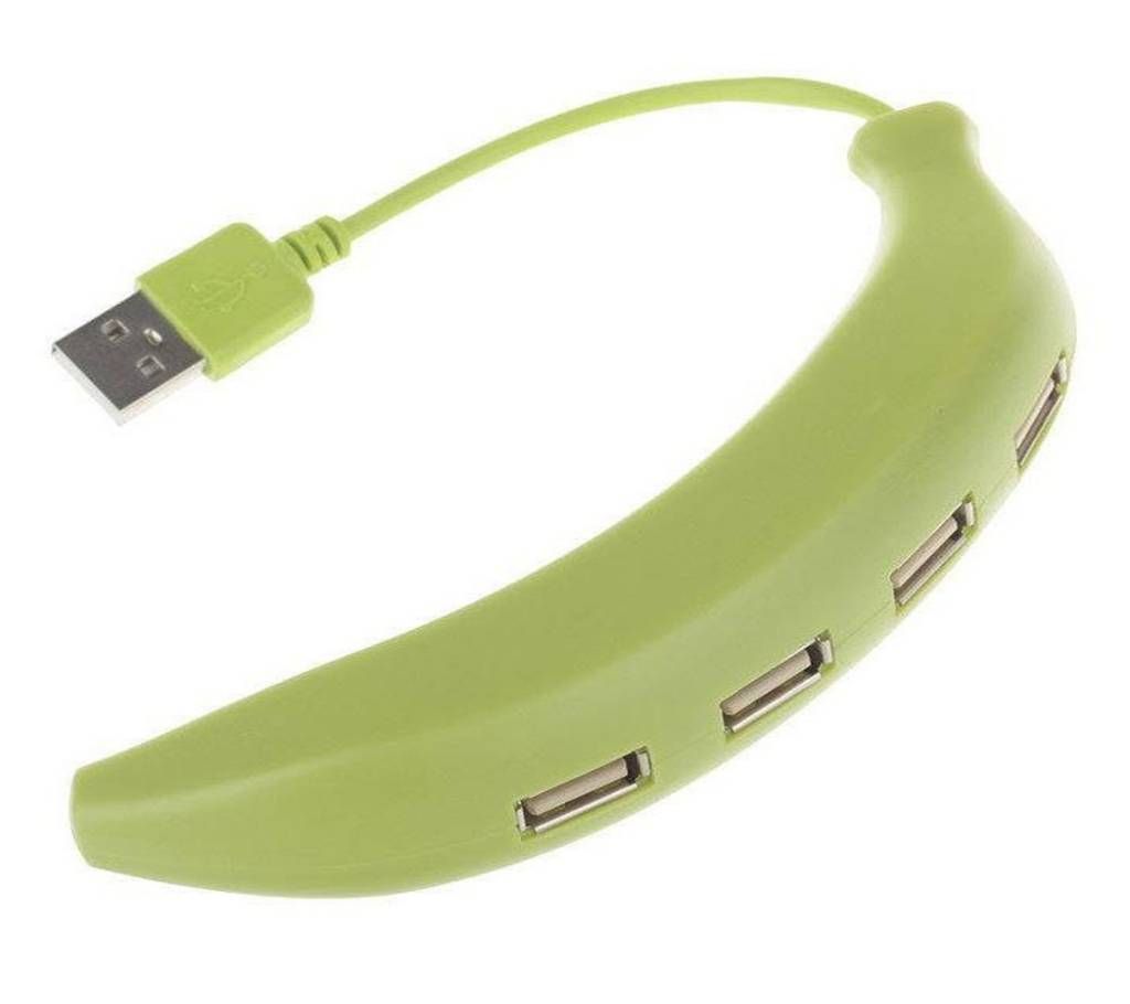 Portable Banana Shape High Speed USB 2.0 Hub 