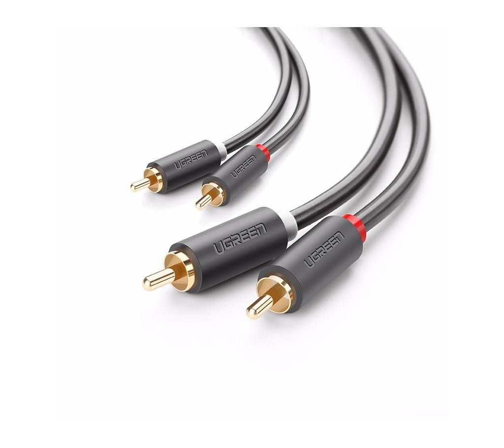 2RCA male to 2RCA male stereo audio video cable 3M