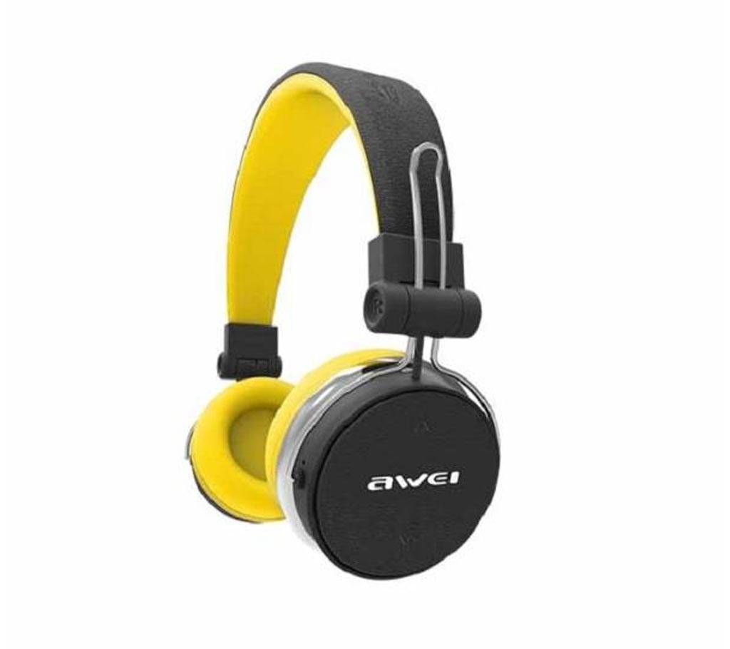 Awei A700BL Bluetooth 3D Stereo Headband-Yellow