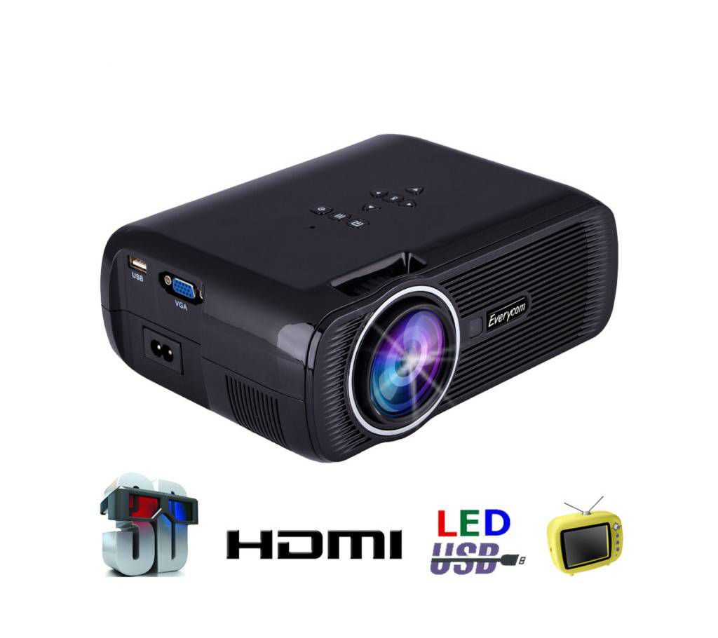 Mini LED Projector X-7 With TV