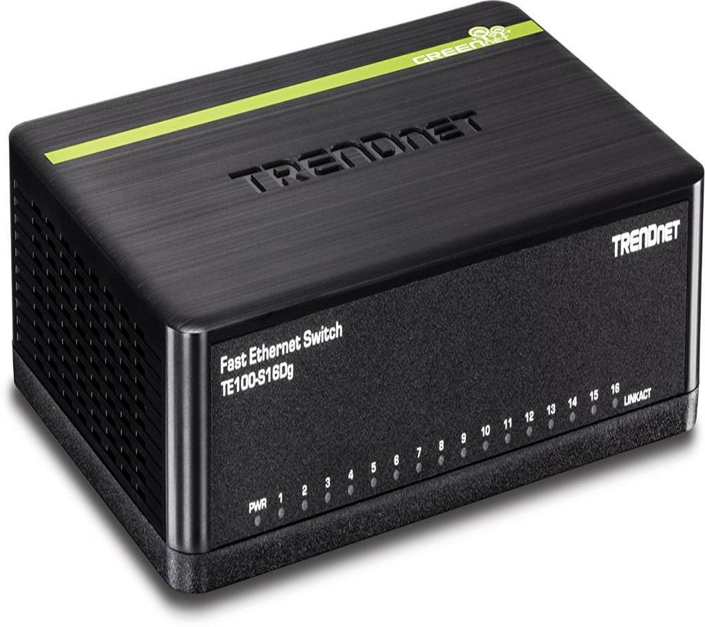 16-PORT 10/100 MBPS GREENNET SWITCH