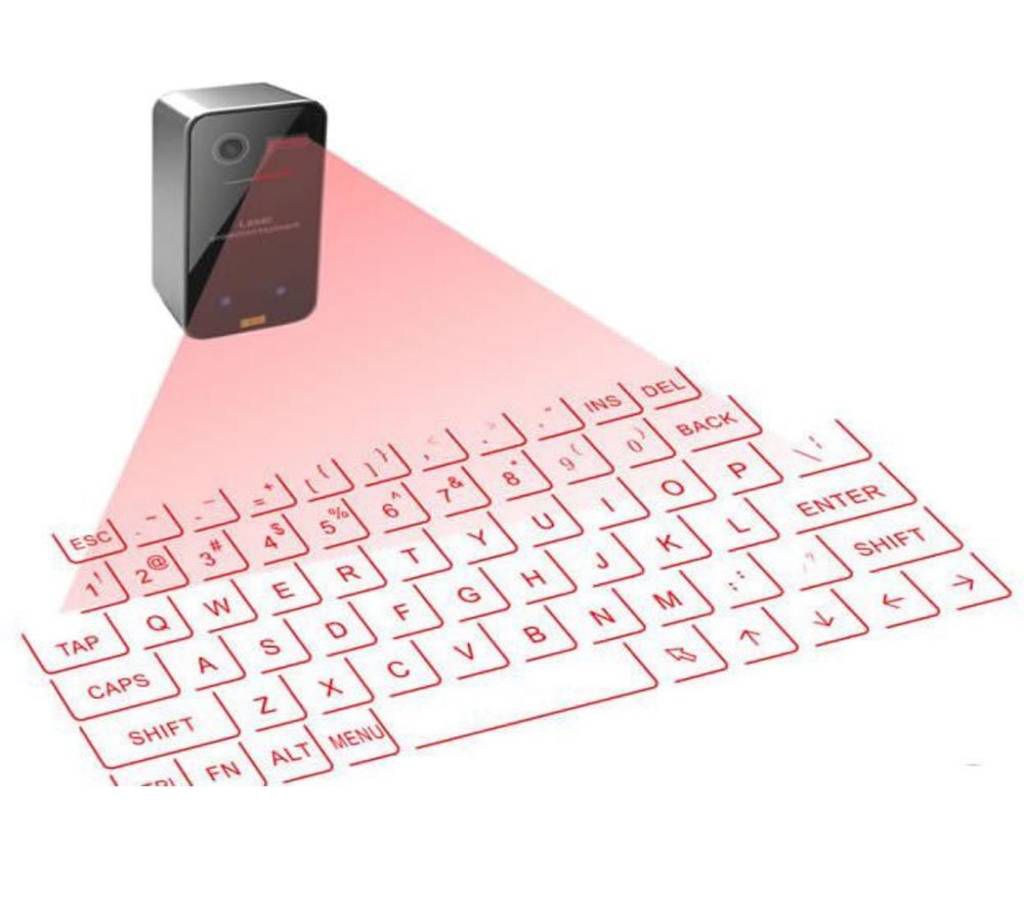 Laser projection keyboard