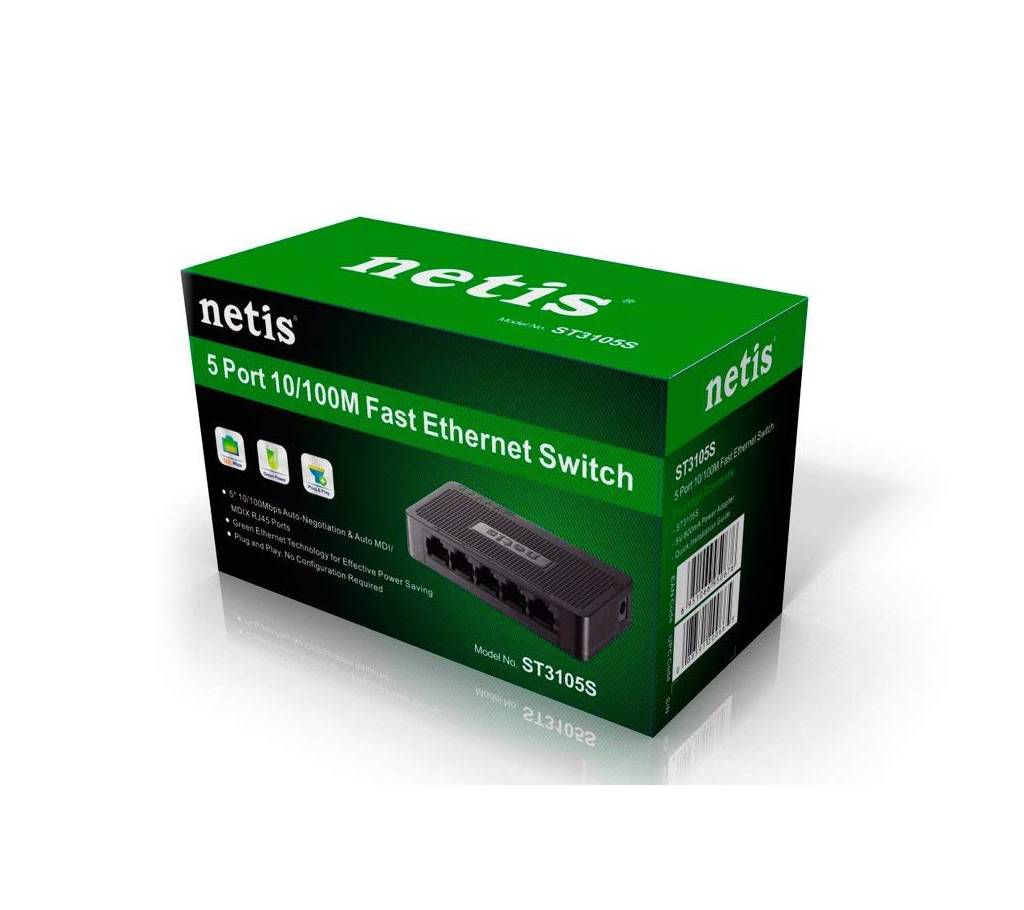 Netis 5 Port Fast Ethernet Switch ST3105S