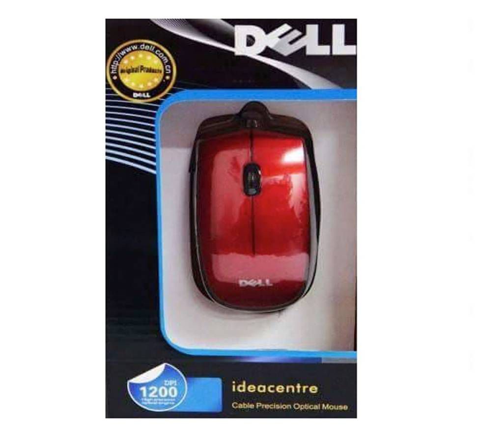 Dell Optical USB Mouse Red