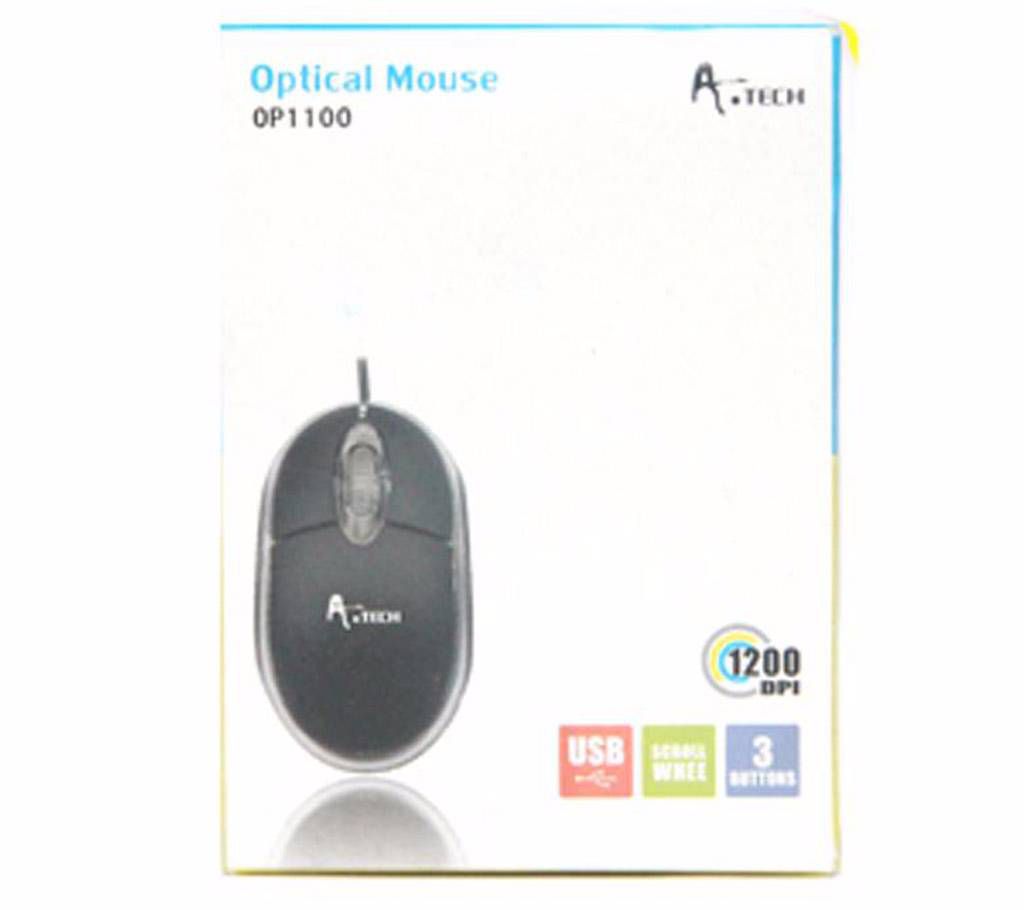 A.Tech OP1100 USB Optical Mouse 