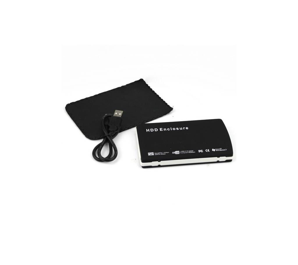 USB External Laptop Hard Disk Case - Black