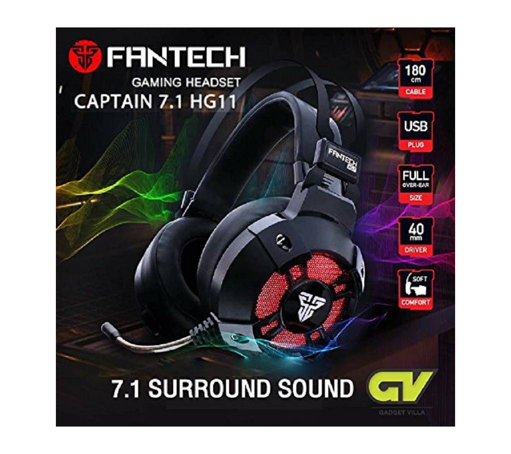 Fantech HG11 CAPTAIN 7.1 Virtual Surround Sound Gaming Headset