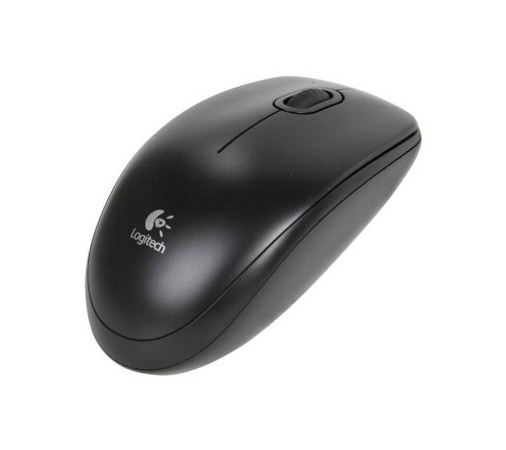Logitech B-100 USB Wired Mouse - Black