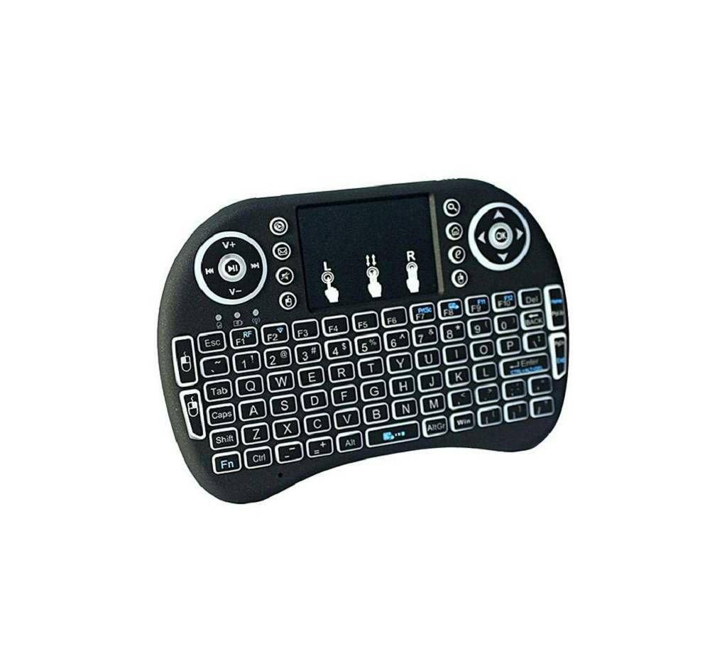 Idpro Backlit Mini Wireless Keyboard With Touchpad Mouse - Black