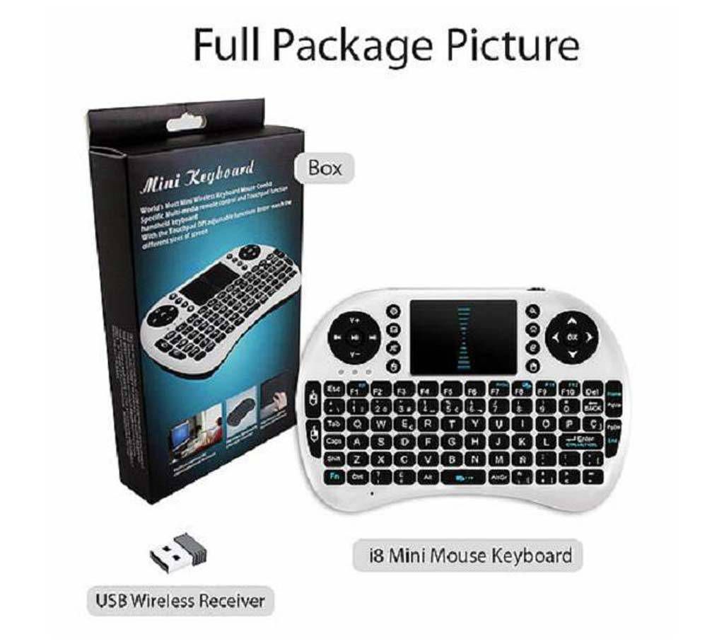 Idpro Backlit Mini Wireless Keyboard With Touchpad Mouse - Black