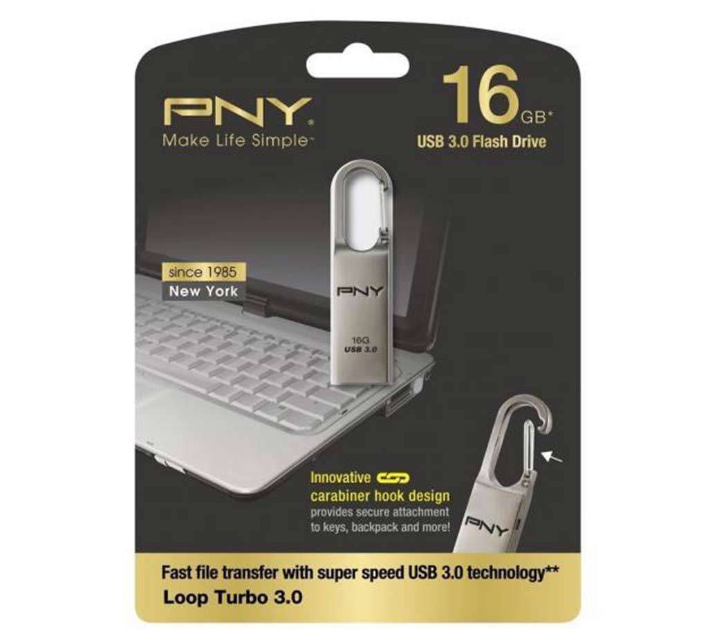 PNY 16GB USB 3.0 TURBO LOOP Pendrive 