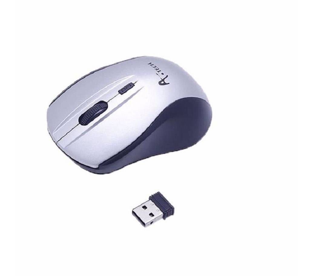 A.Tech Wireless Mouse - Black and Silver