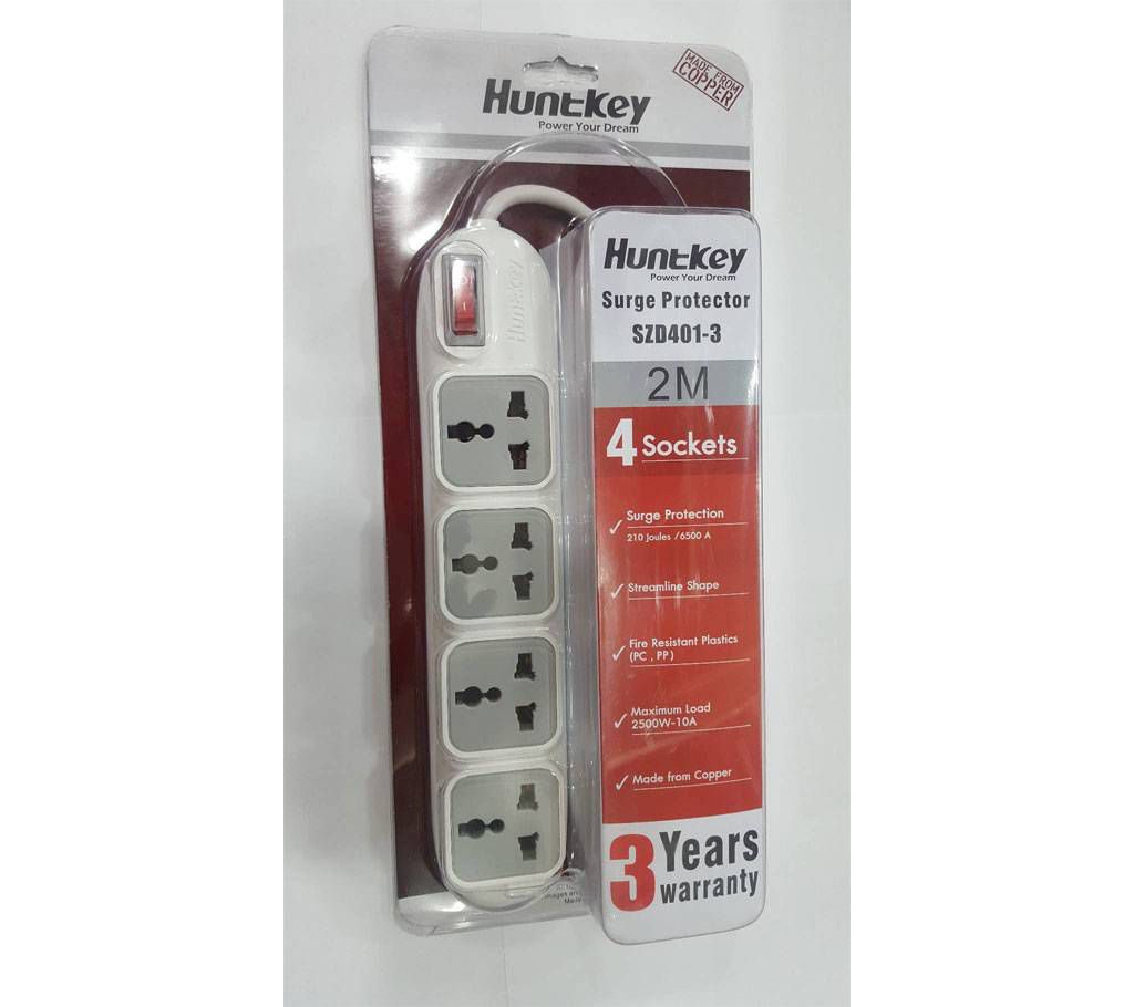 Huntkey Power Strip SZD 401 4 socket