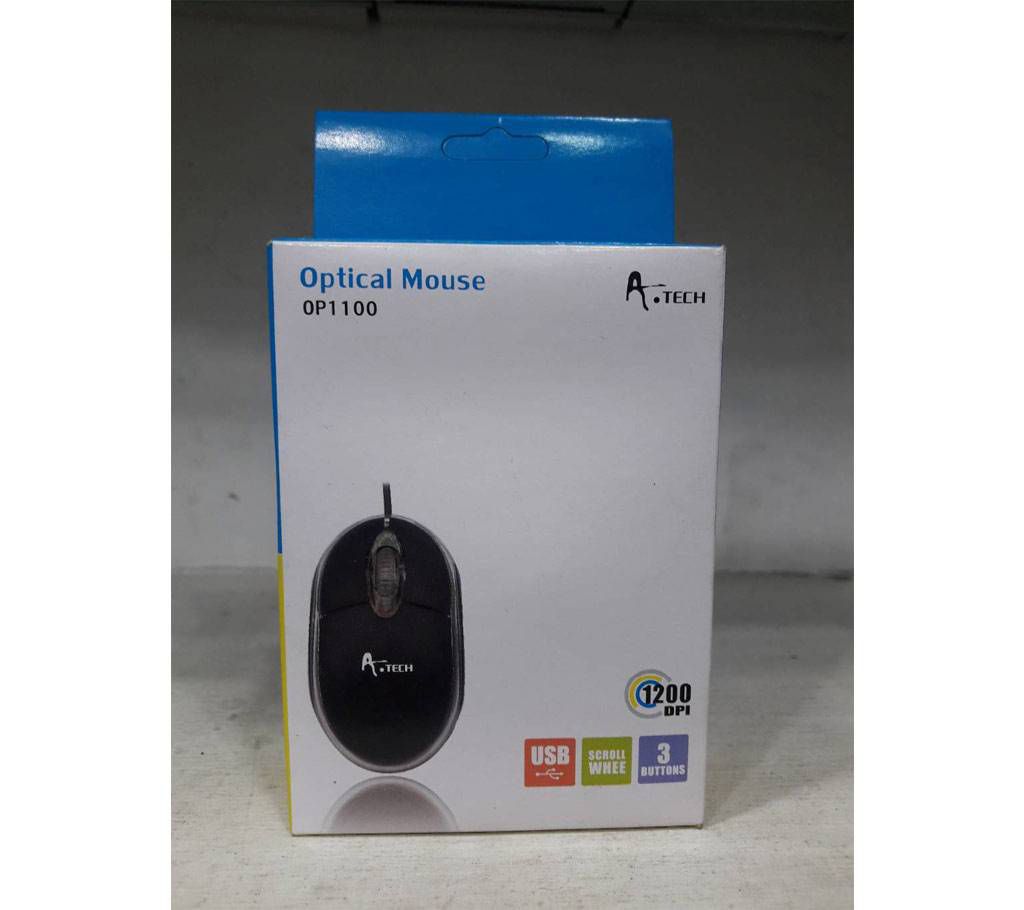 A.TECH OP1100 Optical Mouse 