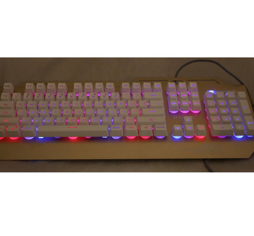 Metallic Armored Mechanical Back-light Gaming keyboard
